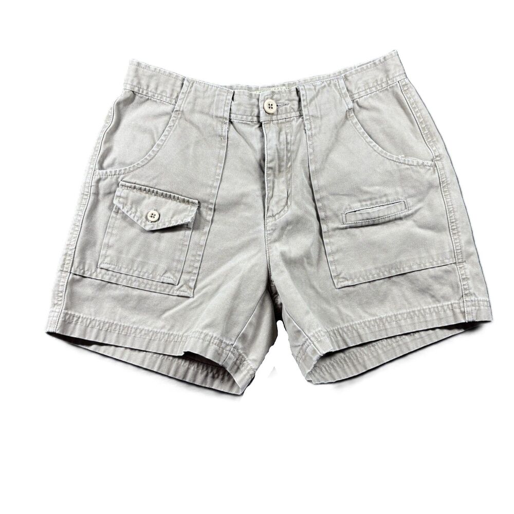 American Eagle Women Vintage Y2K Shorts Cargo Khaki Utility Tan Size 4 P160